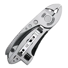 Складывающийся многофункциональный инструмент для ремонта ножей Отрегулируйте снаряжение для выживания на открытом воздухе, отвертка, гаечный ключ, плоскогубцы, Многофункциональный гаечный ключ