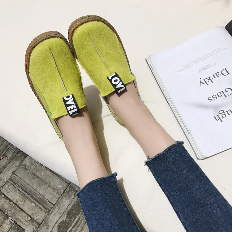 

Single Shoe Woman Flat Bottom Set Foot Women's Shoes Circle Head Comfortable Shoe