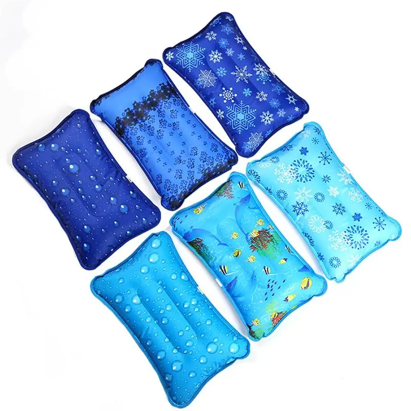 

Summer Sleeping Ice Pad Sleeping Cooling Pillow PVC Cooling Sand Pillow Water Injection Ice Crystal Cushion Pillow Cold Packs
