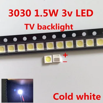 

5000PCS/AOT High Power LED Backlight 1.5W 3V 3030 94LM Cool White Backlit LCD Screen for TV Applications EMC 3030C-W3C3