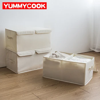 

Foldable Clothes Wardrobe Closet Organizer Underwear Bra Divider Drawer Storage Box Toy Sundries Container Accessories Supplies