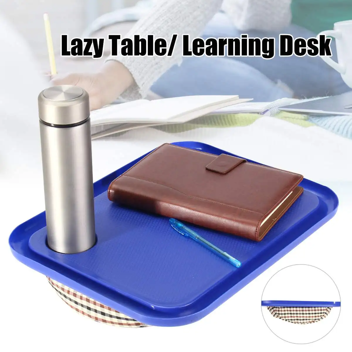 

New 42X32cm Handy Lap Tray Laptop Table Portable Outdoor Learning Desk Lazy Tables New Laptop Stand Holder For Bed For Notebook