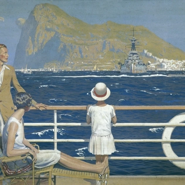 Empire marketing Board Poster Gibraltar Print By Mary Evans Picture Libraryonslow Auctions Limited (24X18)|Таблички и знаки| |