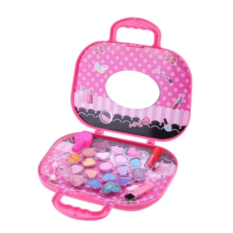 Girls Make Up Set Toys Pretend Play Simulation Cosmetic Bag Beauty Hair