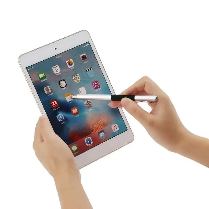 2 in 1 Kapazitive Touch Screen Zeichnung Stylus Stift mit Stift Hut Stift Clip für iPhone Smartphon