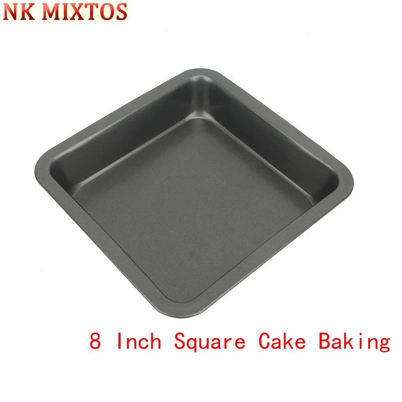 8 Inch Nonstick Square Baking Tray Fine Iron Nonstick Layer Cake Baking Tray Baked Cheese Plate Baking Essential Tools 8 Inch Nonstick Square Baking Tray Fine Iron Nonstick Layer Cake Baking Tray Baked Cheese Plate Baking Essential Tools