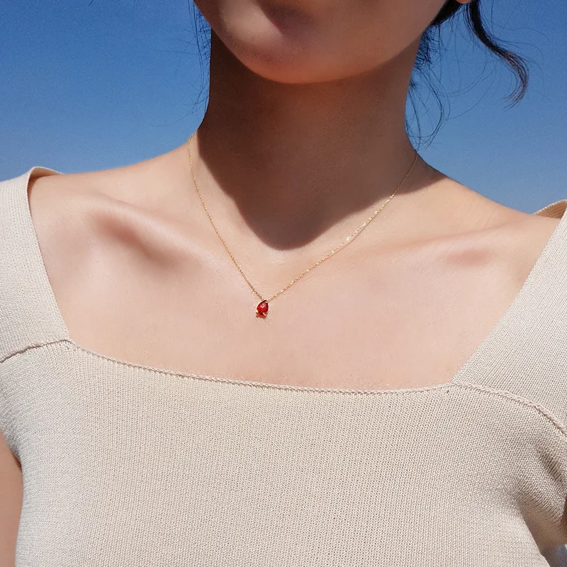 

Colleses De Moda 2019 Necklace For Women925 Sterling Silver Water Droplets Star Pendant Necklace Gift Bohemian Choker Necklace