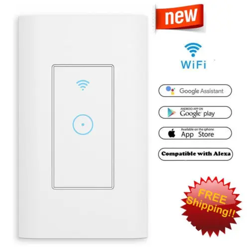 Умный выключатель света Wi Fi работает с Alexa Google Home IFTTT Smart life App 1