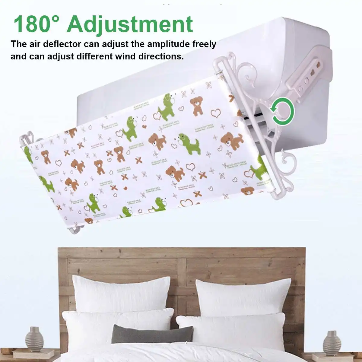 

Wind Beflector Adjustable Control For Sleep Universal Anti Air Blown Conditioning Wind Shield Stretchable Deflector Cover Damper