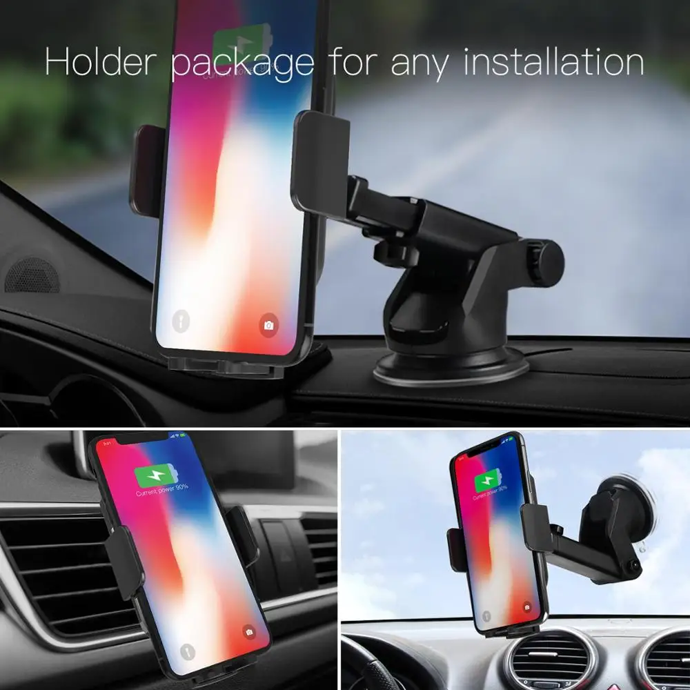 JAKCOM CH2 Smart Wireless Car Charger Holder Hot Sale in Holders As Qi Fast Charging with LED Indicator Holder Accessories  