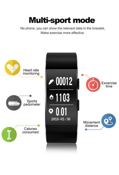 

S1 Smart Bracelet 0.96 inch Screen BT4.1 GPS Heart Rate Monitoring Fitness Alarm IP67 Waterproof Fashion Multi-Sports Modes