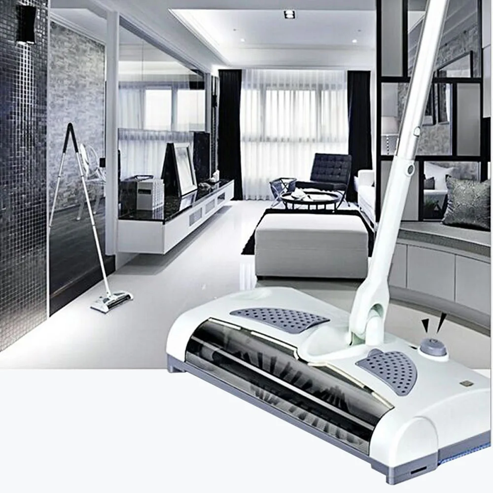 

Behogar Household Handheld 360 Degree Rotatable Electric Wireless Floor Sweeper Vacuum Cleaner Broom Mop Dust Cleaner EU Plug