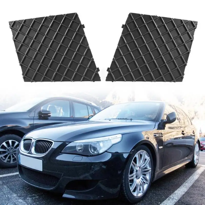

VODOOL 1 Pair Front Bumper Grill Grilles for 5-Series E60 E61 M Package 2003-2010 Car Exterior Parts Racing Grills Replacement