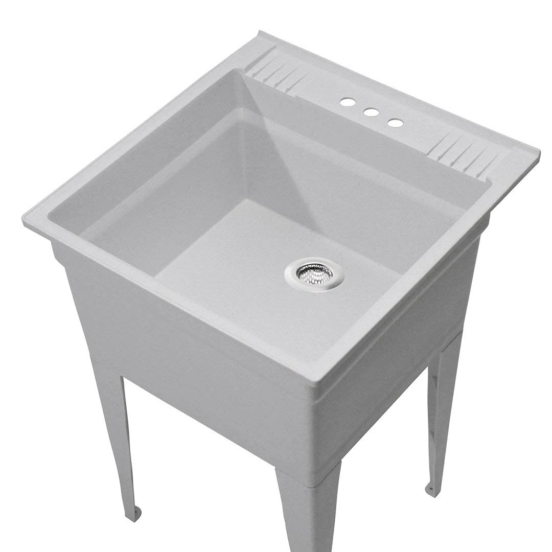 LICG-4 Pack - 2.25 Inch Top / 1 Inch Basket, Stainless Steel Bathroom Sink, Utility, Slop, Kitchen And Lavatory Sink Drain Str