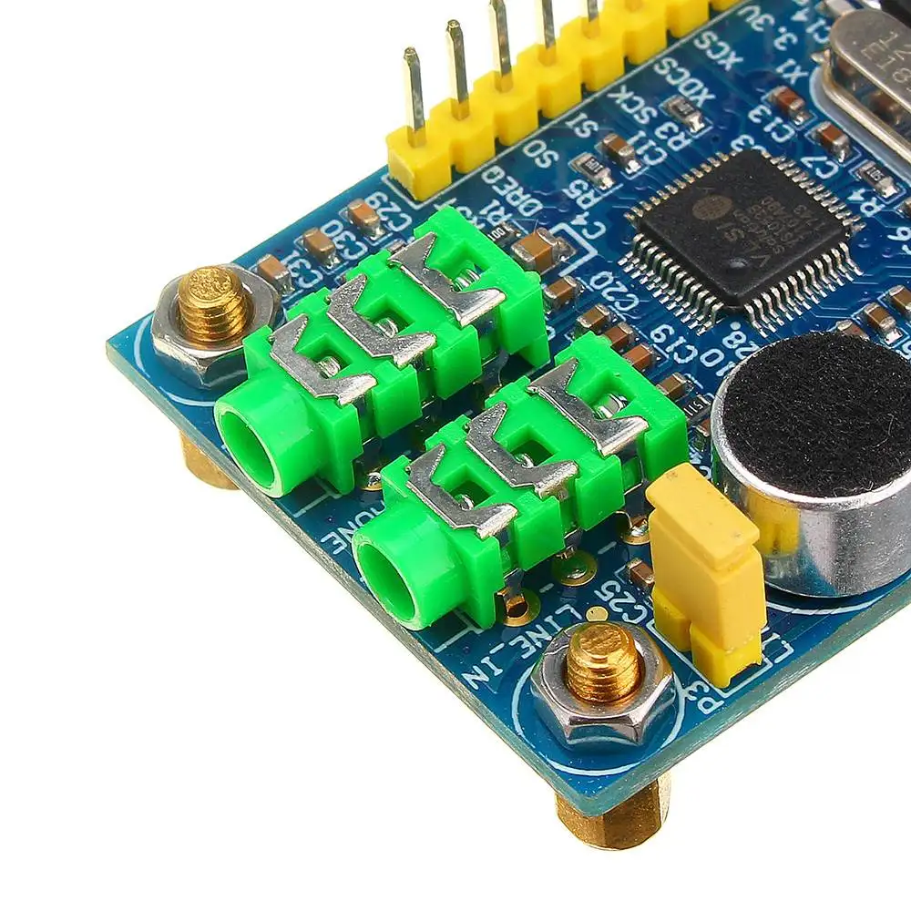 LEORY VS1053B модуль MP3 плеер аудио декодер OGG/WAV кодирования для STM32 микроконтроллер развитию модуль PCB 34 мм* 52,6 мм
