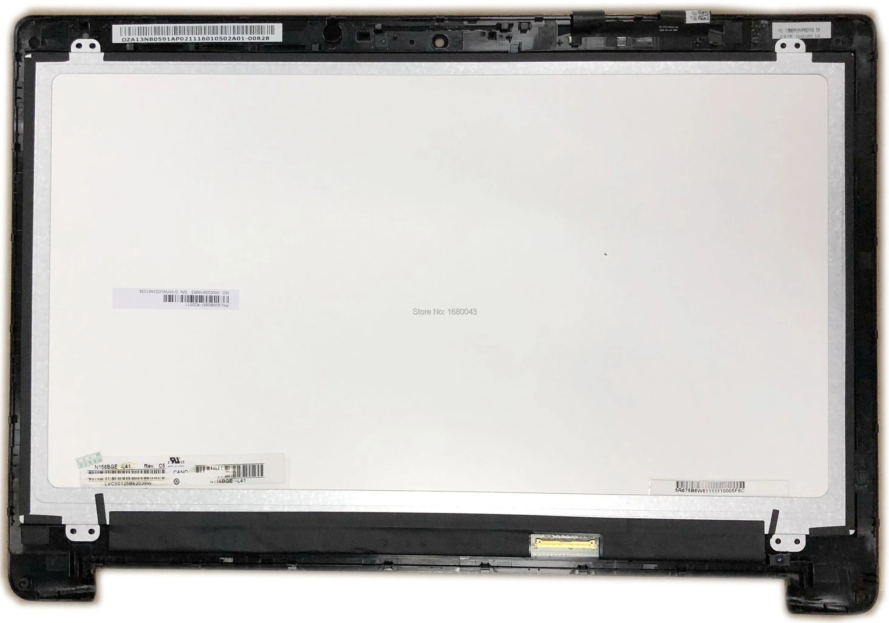 LCD Touch Screen Digitizer Glass Assembly with Frame Bezel Replacement