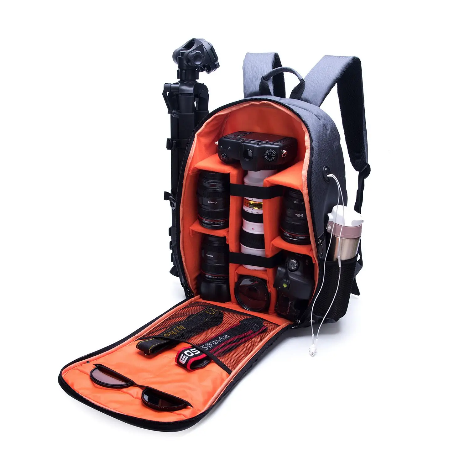 

Multi-functional Camera Bag Waterproof Shockproof Partition Protection Backpack for SLR/DSLR/Mirrorless Camera Lens Battery