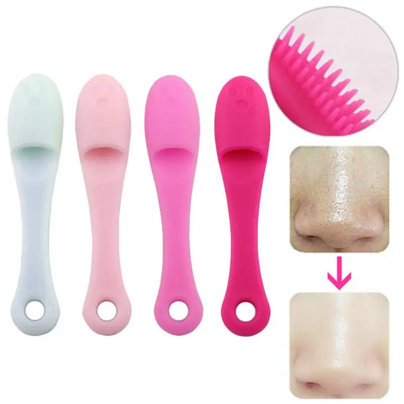 

1PC Silicone Finger Blackhead Washing Remover Facial Cleansing Pad Face Clean Soft Nose Brush Pore Cleaner Skin Care Beauty Tool