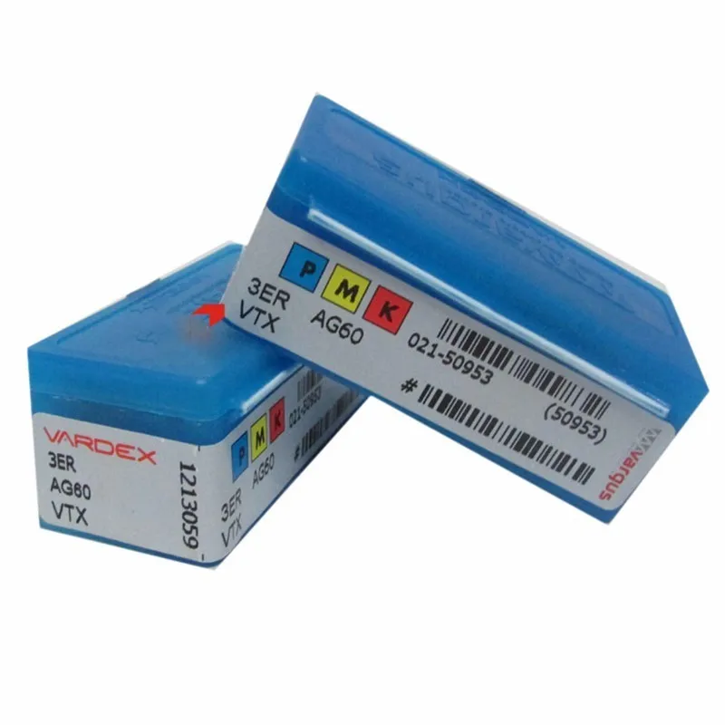 

Vargas thread insert 3ER AG60 AG55 1.5 2.0 2.5 3.0 ISO VTX original threading inserts for boring bar