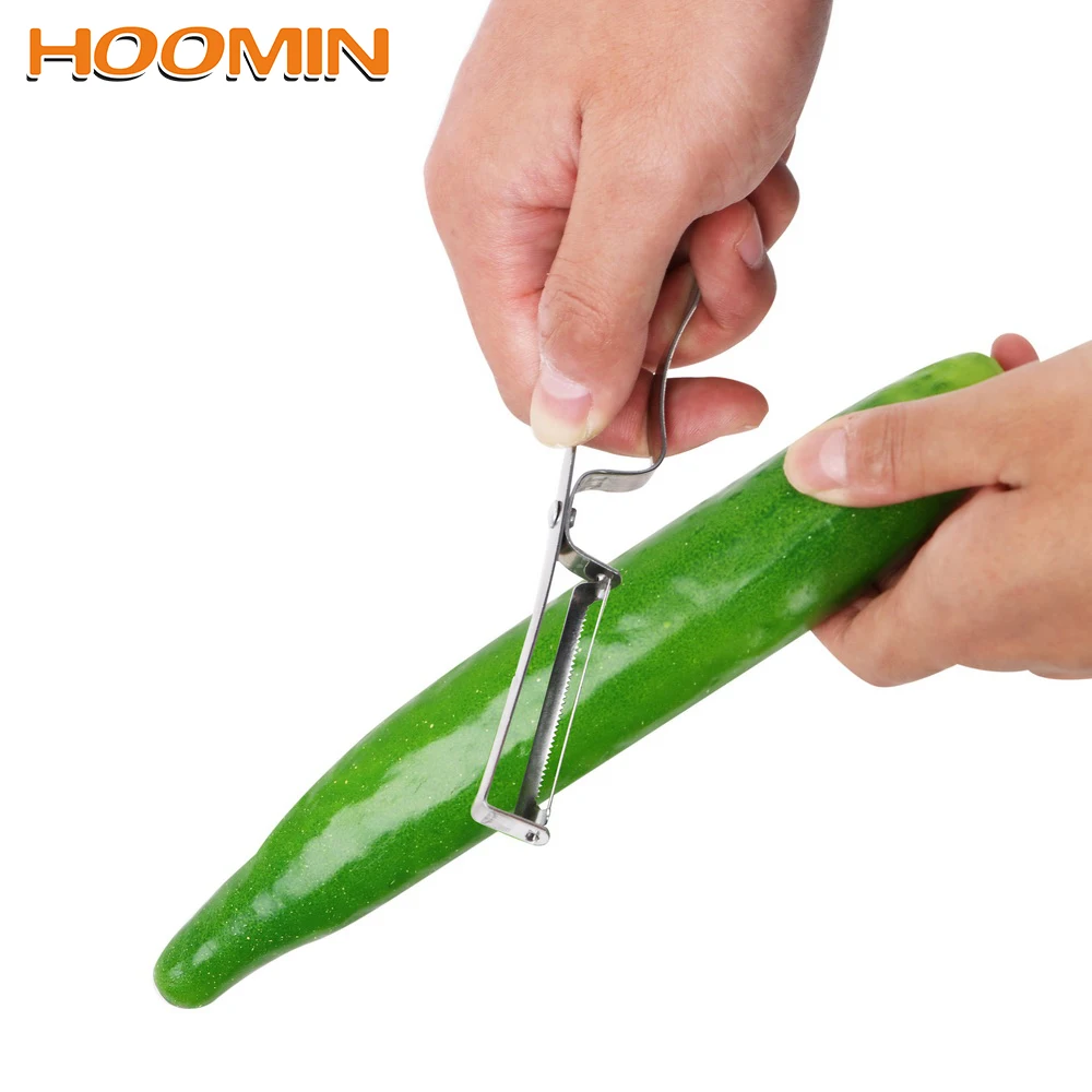 

HOOMIN 1pc Slicer Peeler Stainless Steel Peeler Zester Vegetable Peeler Knife Razor Sharp Cutter Kitchen Tool