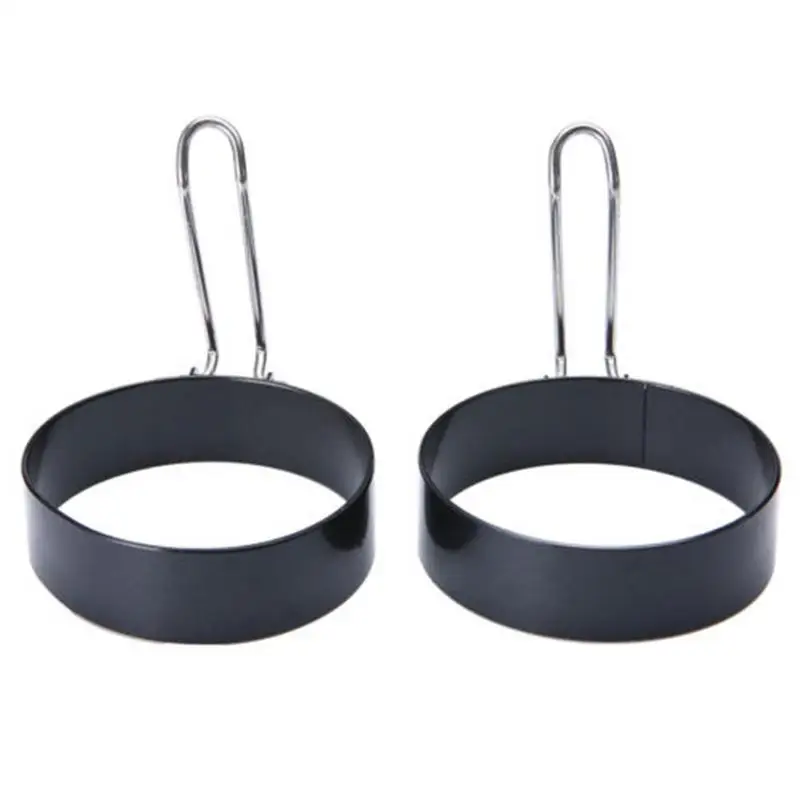 

2PCS Stainless Steel Fried Egg Omelet Mold Safe And Non-toxic Fried Egg Mold Kitchen Tools Fast Delivery