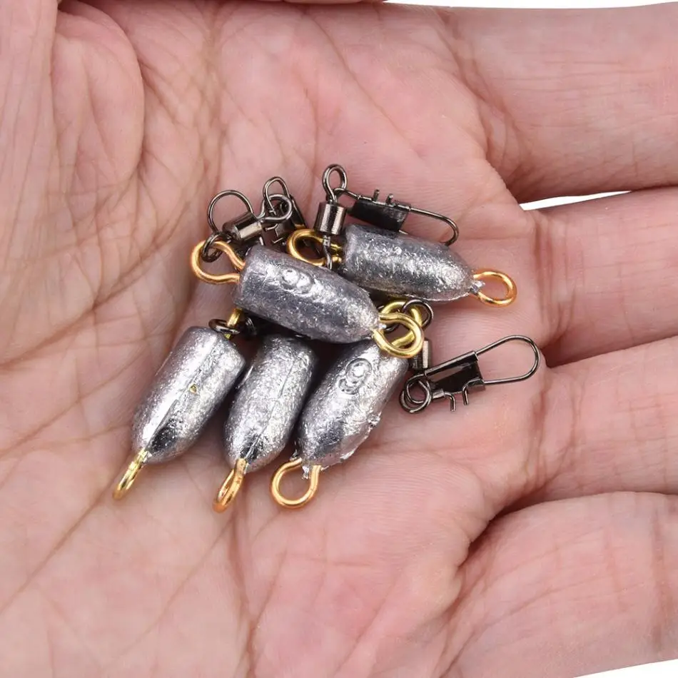 5 шт. рыболовный грузик из свинца 6g/8g/10g/20g пуля Shaped s песка Карп рыболовные грузила