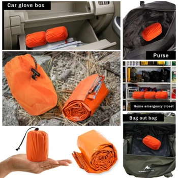 2 pcs Outdoor Emergency Sleeping Bag  4