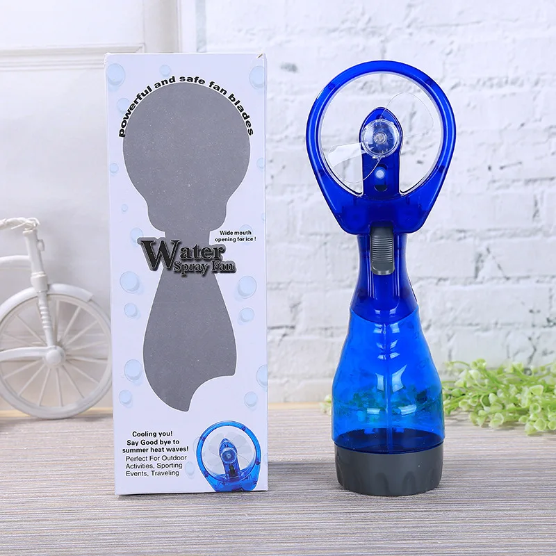Amazon водяной вентилятор Ручной Мини-охлаждающий распылитель вентилятор Аккумуляторный вентилятор подарок изготовленный на заказ напрямую от производителя