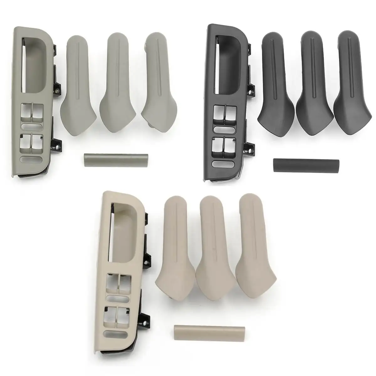 

6pcs/set Car Interior Door Grab Handle Cover Bracket Panel Bezel Multicolor For VW Jetta Golf MK4