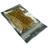 100pcs One Side Clear Aluminium Foil Plastic Zipper Grip Resealable Bags - Self Sealing Pouch Food Grade Gift / Snack Packaging 3