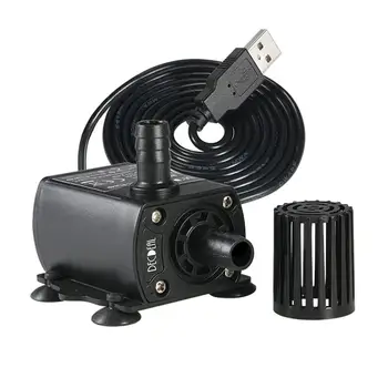 

Mini DC 5V Electric Water Pump For Aquarium Fish Fountain Garden House Hydroponics Pumps With USB Connector 250 L / H Max 2M