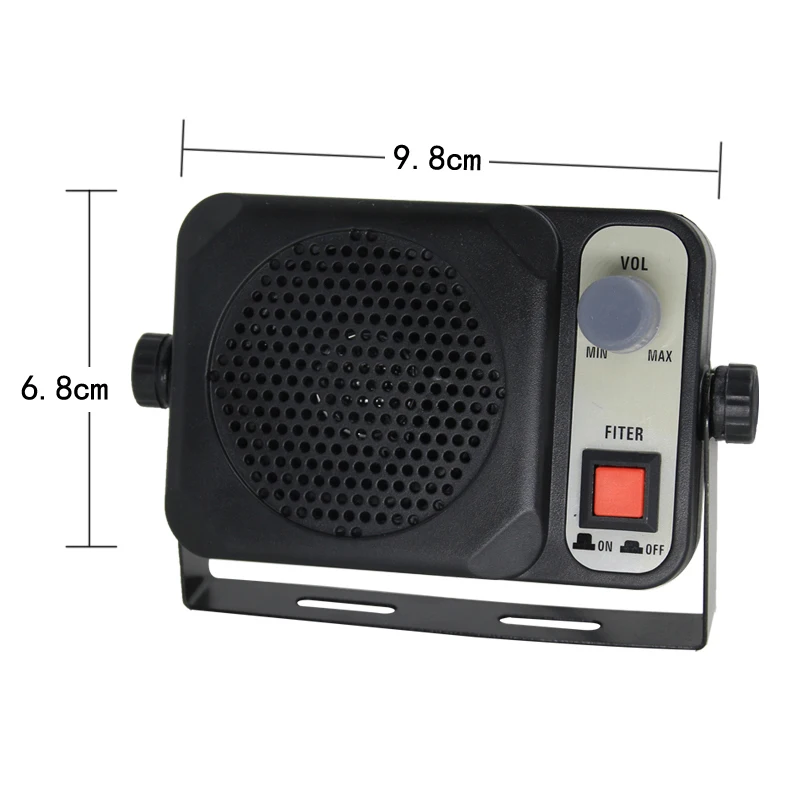 High-power Speaker Amplifier Auto Car Heavy Duty TS-650 Mini External Speaker Radio 3.5MM For YAESU ICOM KENWOOD CB