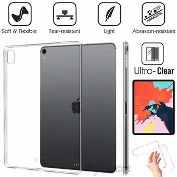 

Case For Apple iPad Pro 12.9 inch Pro 11" 2018 Tablet Cover Soft Transparent Silicone TPU Protective Case For iPad Pro 11" 2018