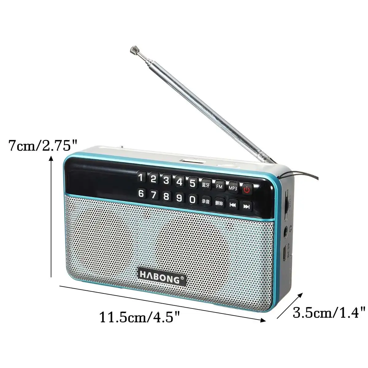 Беспроводной bluetooth динамик FM/TF/USB Радио Портативный динамик радио Mp3 Воспроизведение звука запись