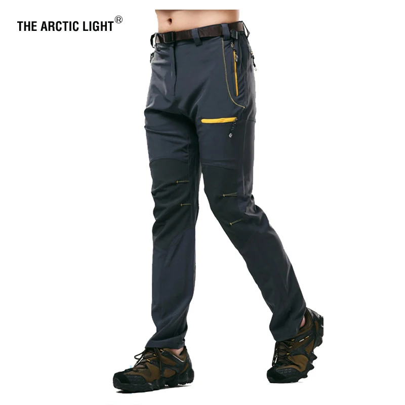 Полярный светильник, мужские походные брюки для кемпинга, треккинга, высокая растягивающаяся летняя Водонепроницаемая быстросохнущая Солнцезащитная одежда для спорта на открытом воздухе