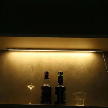 

Hand Sweep Switch LED Under Cabinet Kitchen Light Bedroom Wardrobe Closet Night Lights 30/40/50 cm LED Bar Light Indoor Home Lam