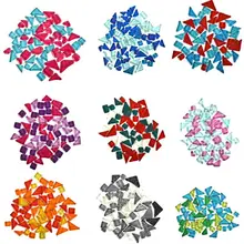 100 г/упак. в полипропиленовом пакете изысканные и простые неправильной формы художественная стеклянная мозаичная плитка смешанных цветов для рукоделия принадлежности для украшения дома