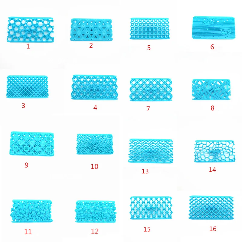 Помадка тиснение формы для печенья глазурь тиснение 1 шт. 17 стиль цветок формочки для печенья чашки формы для торта инструменты для украшения торта резак