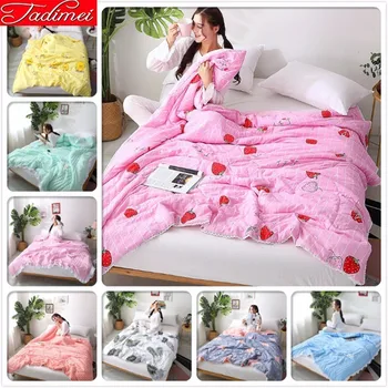 

150*200 180*220 200*230cm Single Twin Full Queen Double King Size Thin Quilt for 1.0m 1.2m 1.35m .15m 1.8m 2m Bed Cover Blankets