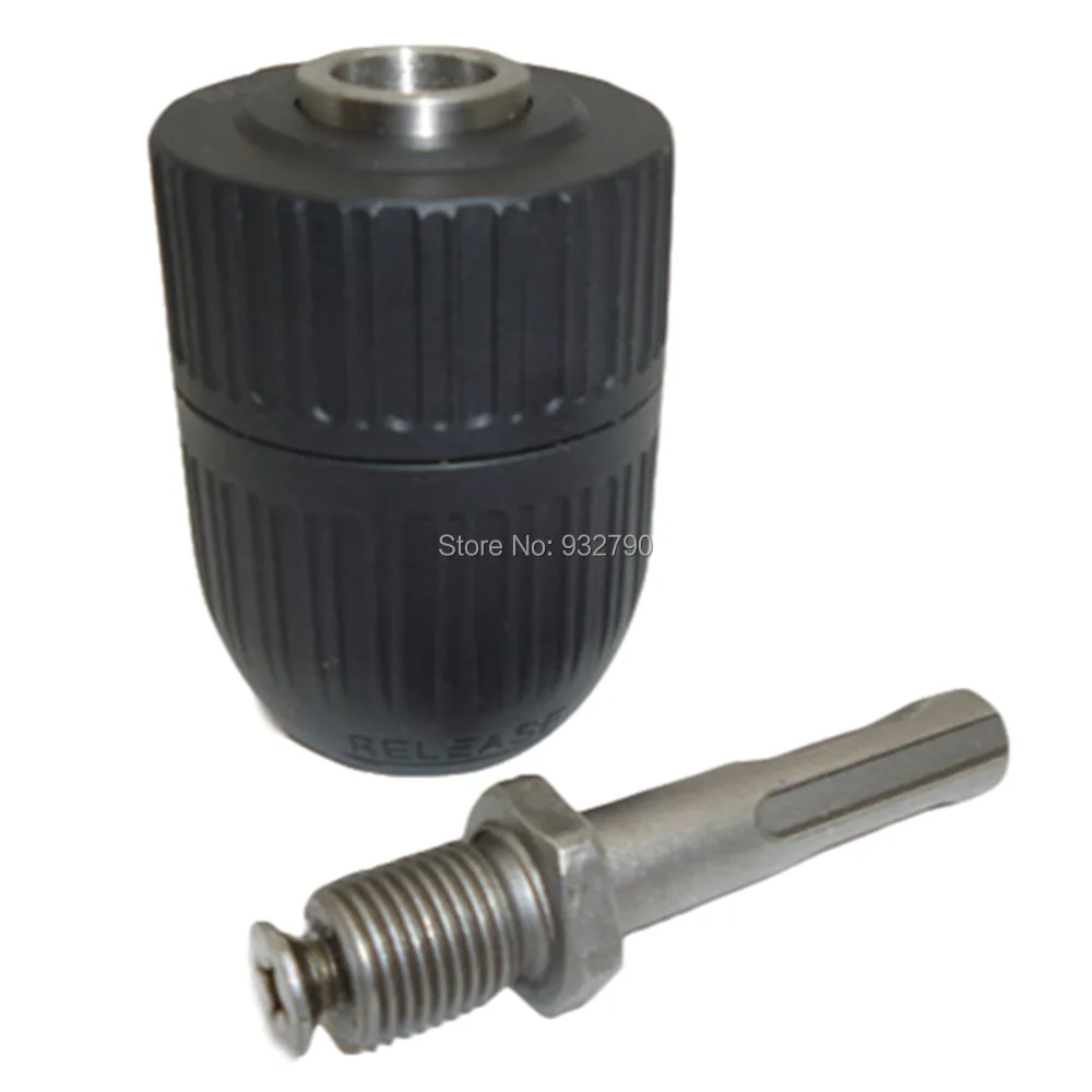 

1/2-20unf Mount 2mm-13mm Self Locking Keyless Drill Chuck with 1/2" Sds Plus Adaptor Hammer Sds Shaft Shank fit for Impact Drill