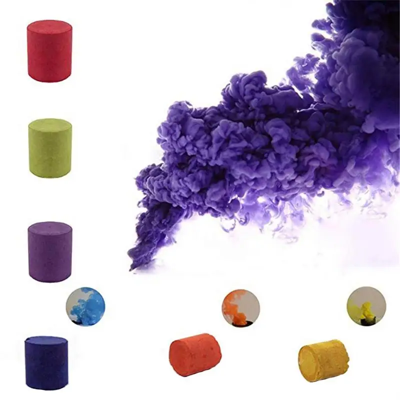 

1pcs Color Magic Smoke Props Tricks Fun Toy Pyrotechnics Background Scene Studio Photography Prop Smoke Cake Fog Magic Trick Mag
