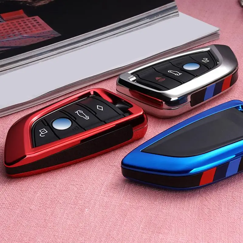 

Car Accessories Car Key Case Shell Hard Remote Control Key Protection Cover Waterproof Durable Key Chain For BMW 5 Series X1 X5