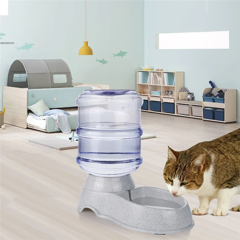 

3.5L Large Dog Drinking Bowl Cat Automatic Pet Feeder Waterer Bottle Cat Dogs Auto Feed Water Dispenser For Doggy Puppy Supplies