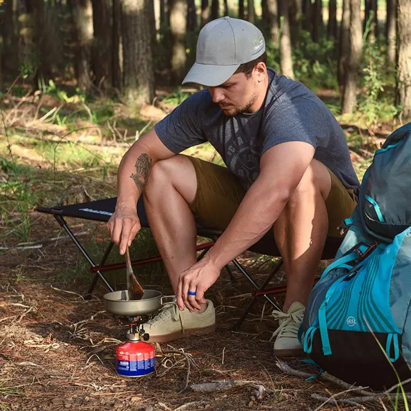 2019 portátil al aire libre de titanio olla sartén ultraligero Camping senderismo Picnic juego de vajilla con empuñadura plegable