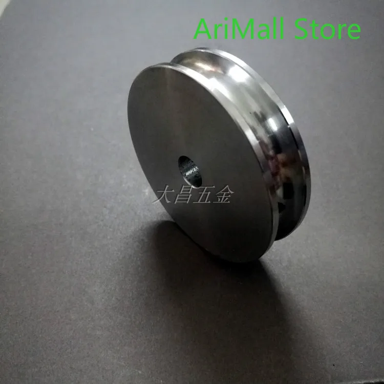 

Aluminum alloy round belt wheel roller wheel drive wheel 50U groove circular belt 8 mm motor belt pulley screw