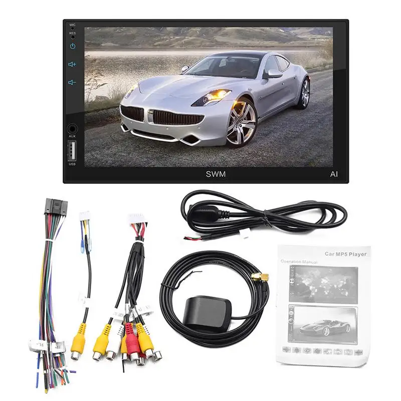 

2 Din Car Multimedia Player 7 Inch HD Player MP5 Touch Screen Digital Bluetooth Multimedia Player Universal GPS Navigation