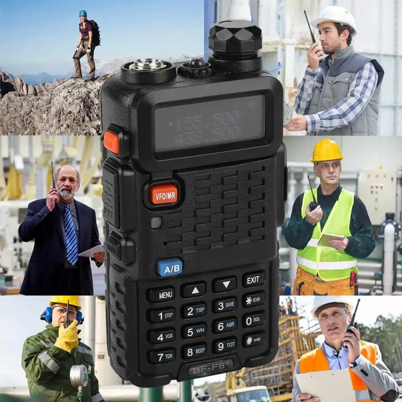 Портативная рация UHF VHF двухдиапазонный открытый дальний приемопередатчик 100 240 В