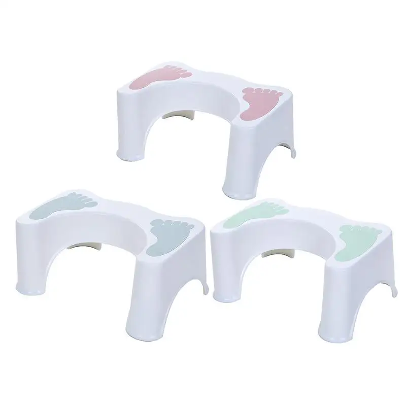 

Thickened Plastic Toilet Seat Footstool Anti-skid Bathroom Stools Children's Toilet Height Increasing Toilet Step Stool