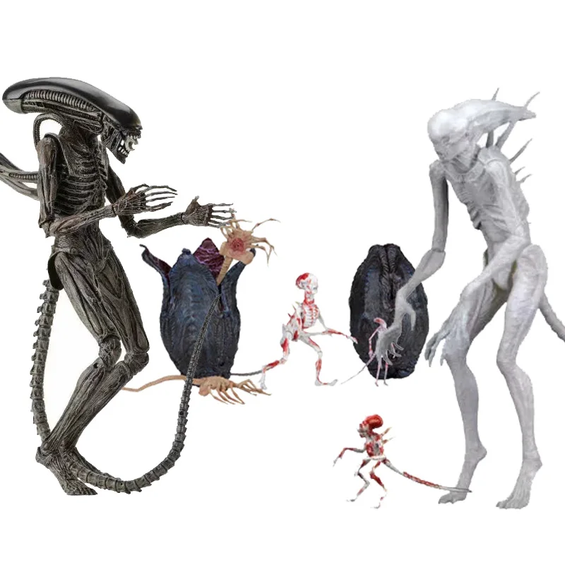 Инопланетяне Xenomorph игрушки парк чужой Выдвижная внутренний рот Covenant Аниме ПВХ Фигурки игрушки аниме игрушки для детей Подарки