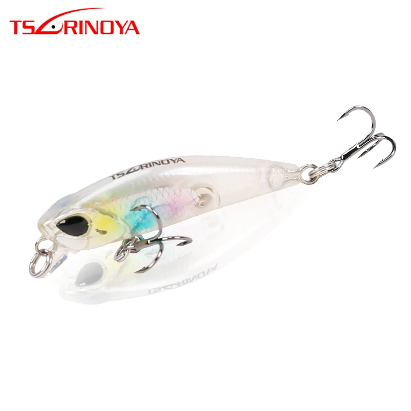 

TSURINOYA Fishing Lure DW29 42mm 3.2g Sinking Minnow Lure Diving Depth 0.3-0.6m Artificial Bait With Black Nickel Hook